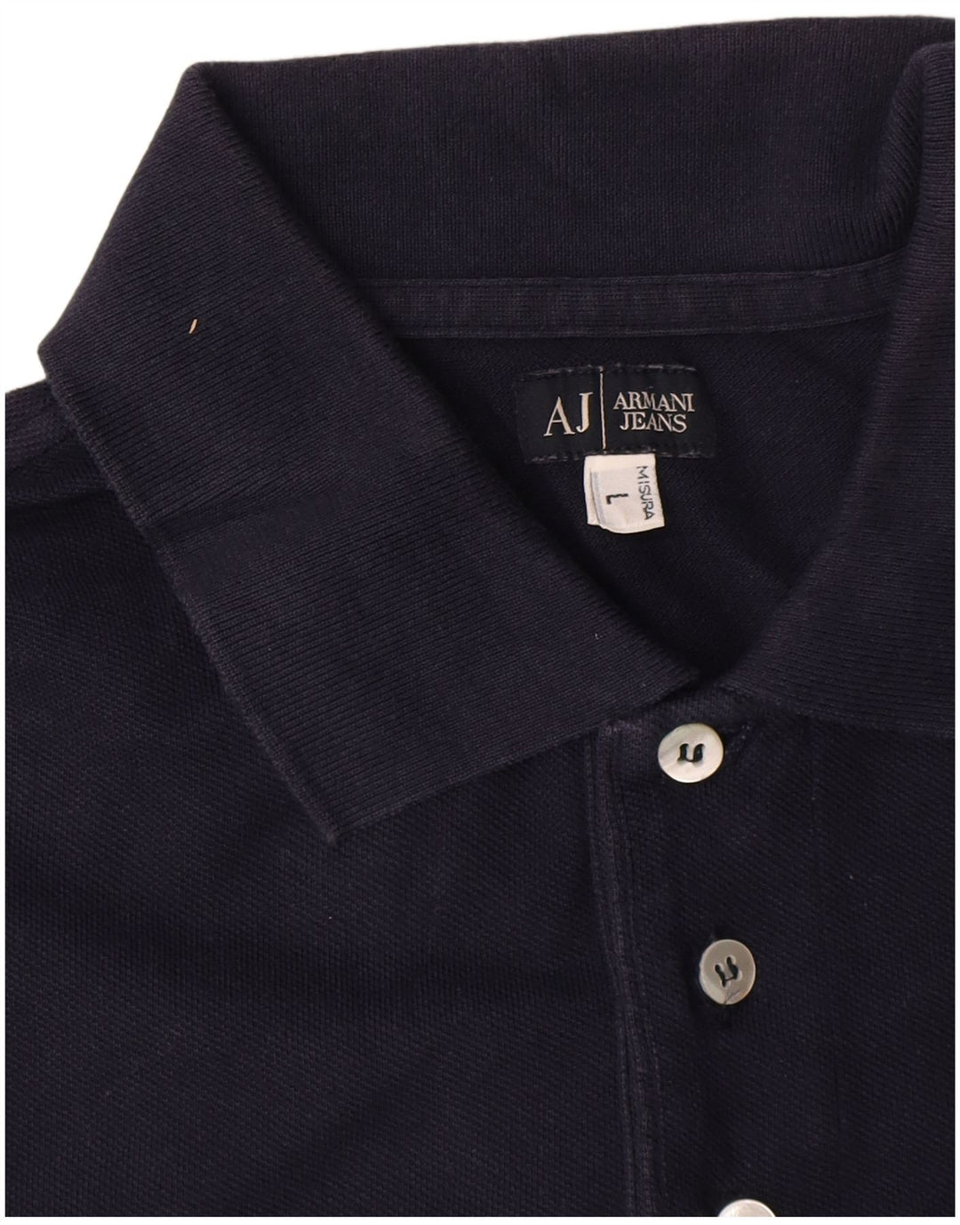 Armani Jeans Polo Hombre Grande Azul Marino Algodón