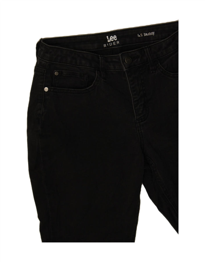 LEE Womens Rider Skinny Jeans W30 L29 Black Vintage Lee and Second-Hand Lee from Messina Hembry 