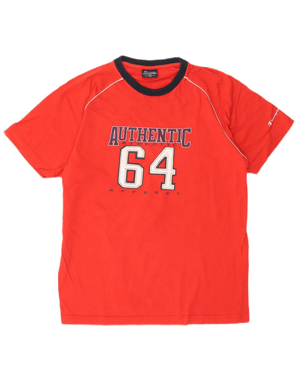 Champion Camiseta gráfica para hombre Top XL Algodón rojo