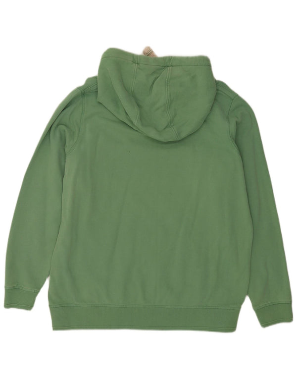 Fat Face Jersey con capucha extragrande y gráfico para mujer UK 46 Large Green Cotton