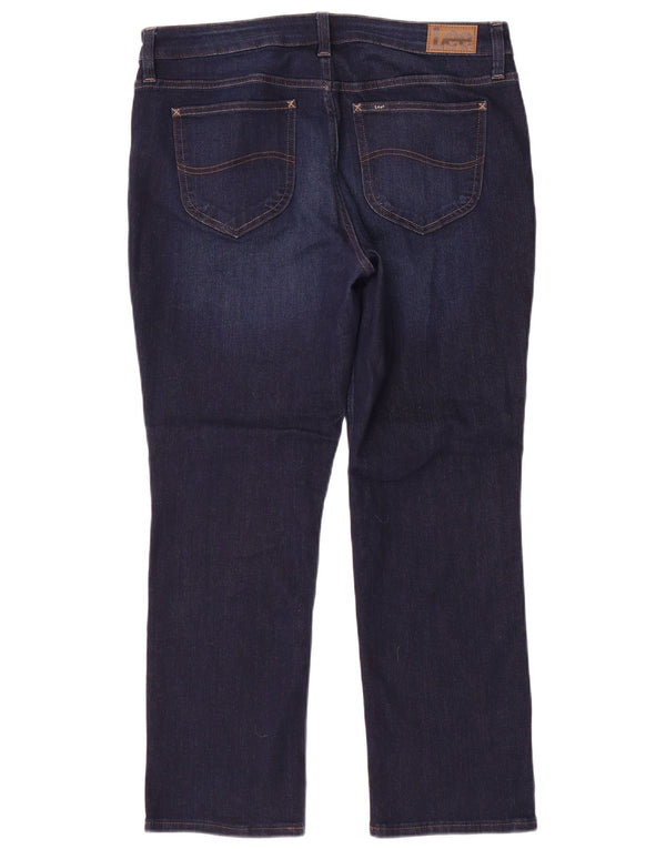 Lee Jeans rectos de talle medio para mujer, ajuste regular, US 14 XL W36 L29, azul marino