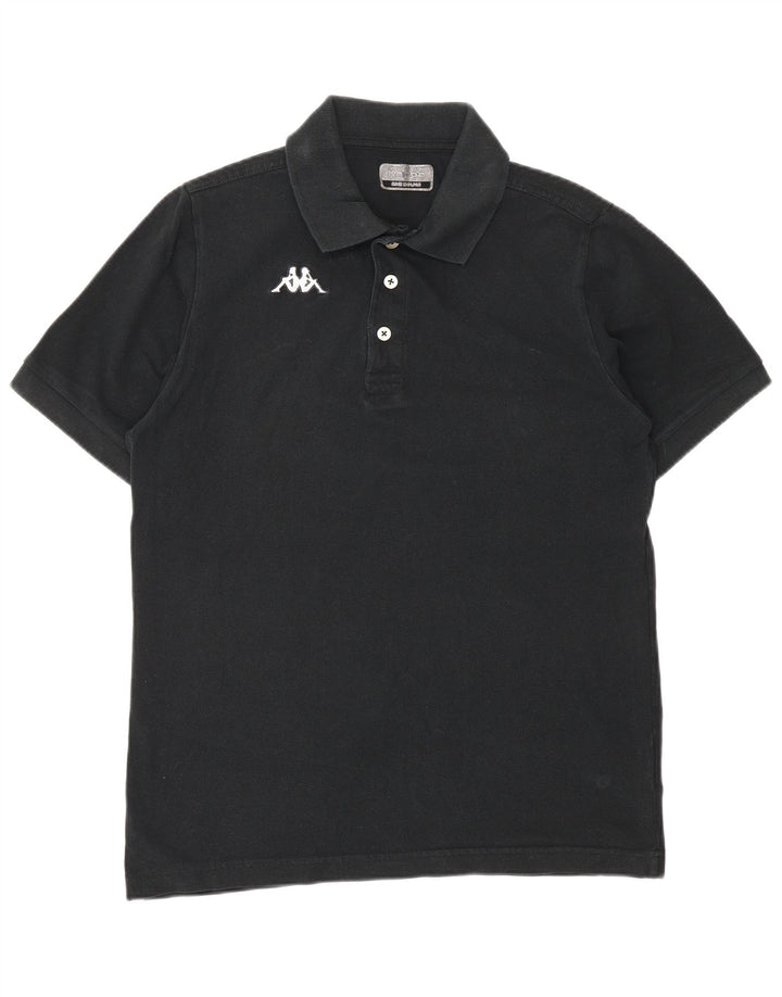 KAPPA Polo Hombre Mediano Negro Algodón