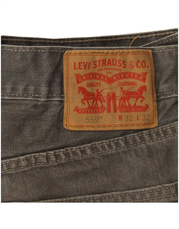 Levi's Vaqueros rectos de corte relajado 559 para hombre W32 L32 Gris