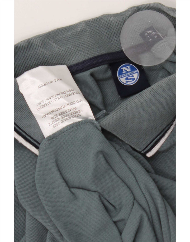 Polo North Sails Hombre Algodón Gris Medio