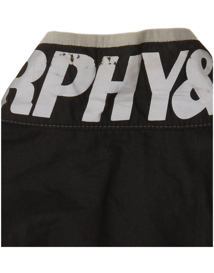 Murphy & Nye Chaqueta Bomber Estampada para Mujer UK 40 XL Algodón Negro