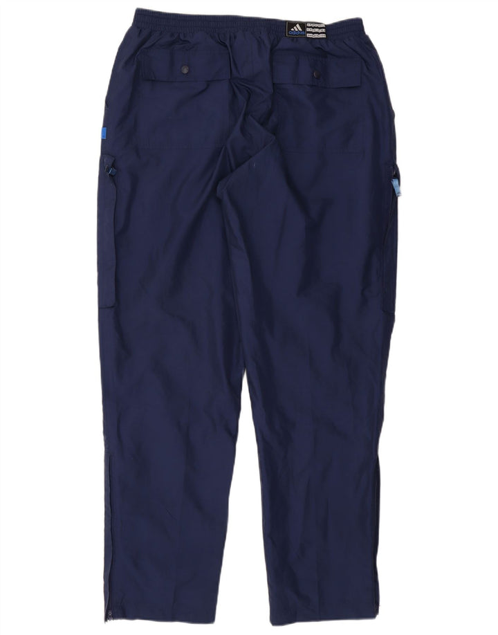 Adidas Hombre Cargo Chándal Pantalones Grande Azul Marino Poliéster