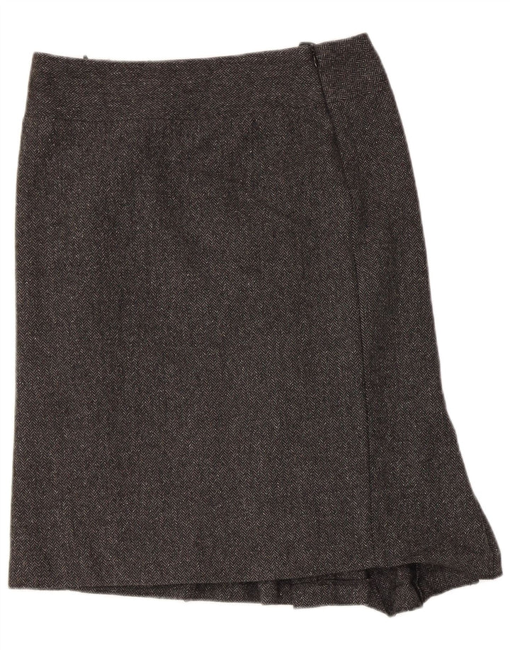 Benetton Falda Asimétrica IT 40 Small W30 Gris Espiga