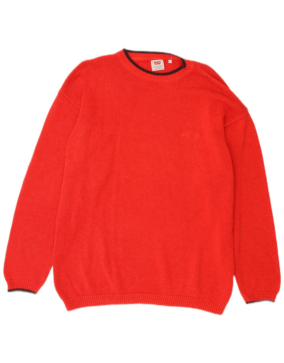 Levi's Jersey De Cuello Redondo Para Hombre XL Algodón Rojo