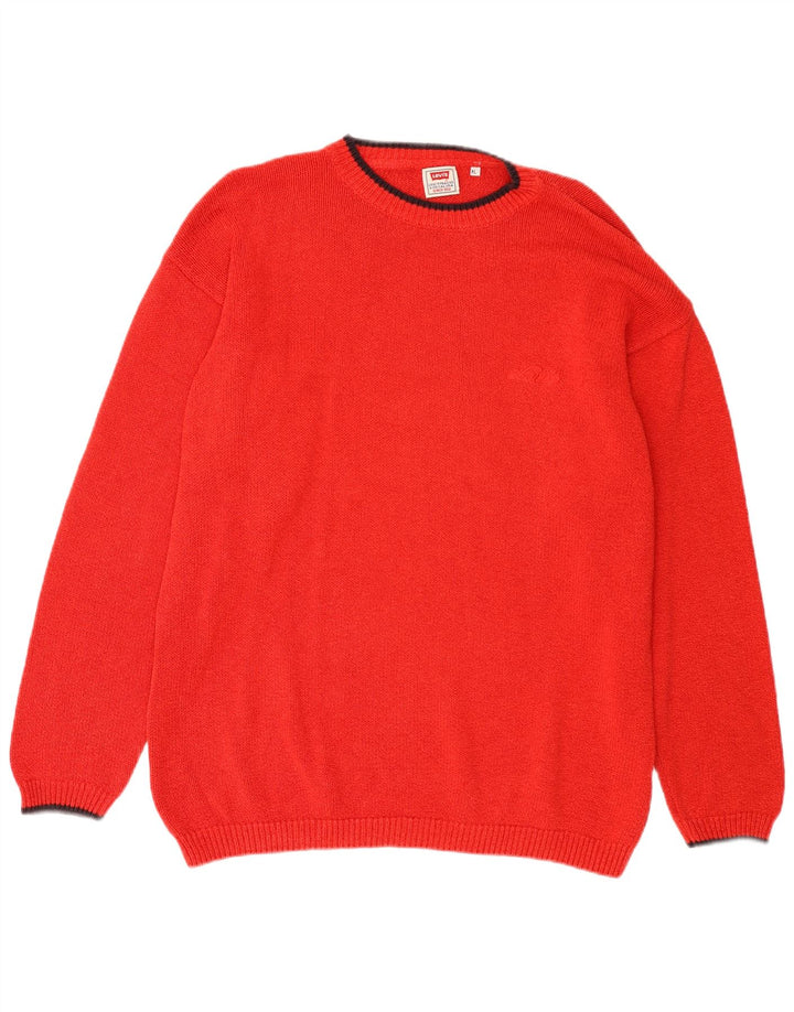 Levi's Jersey De Cuello Redondo Para Hombre XL Algodón Rojo
