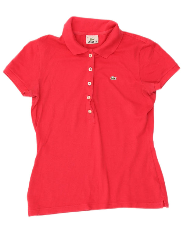 Polo LACOSTE para mujer talla 40 mediano rosa