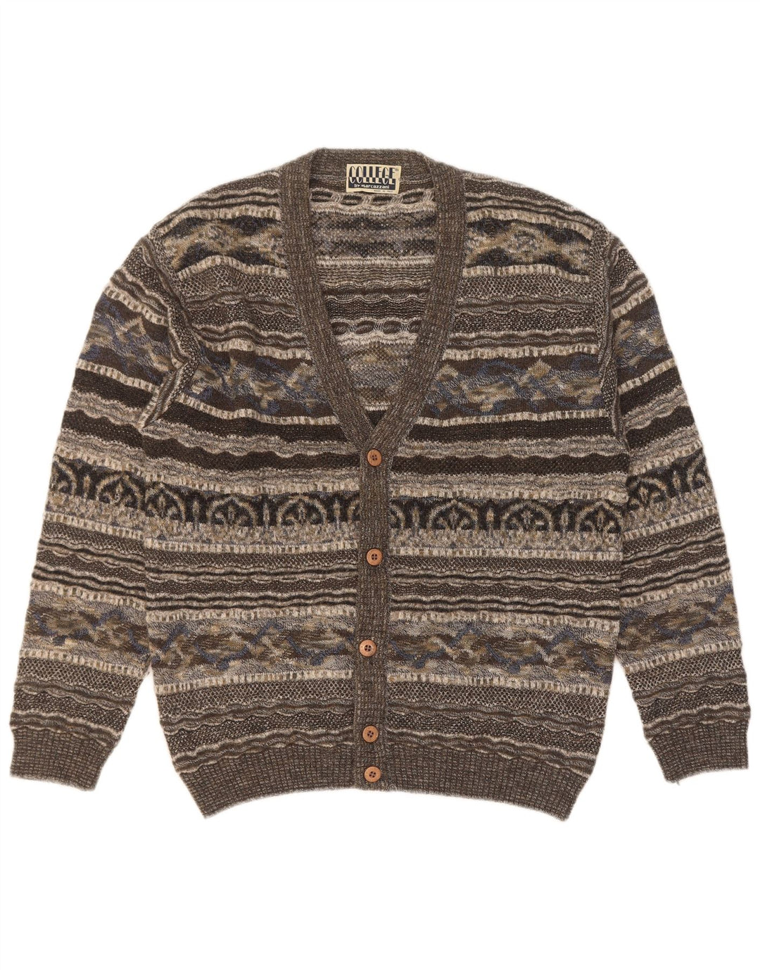 Marcazzani Cárdigan Hombre IT 50 Gris Medio Retro