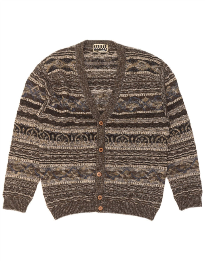 Marcazzani Cárdigan Hombre IT 50 Gris Medio Retro