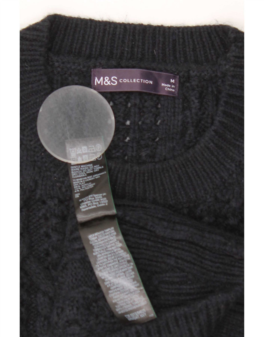 Marks & Spencer - Camiseta sin mangas para mujer, talla 40, tamaño mediano, azul marino, acrílico