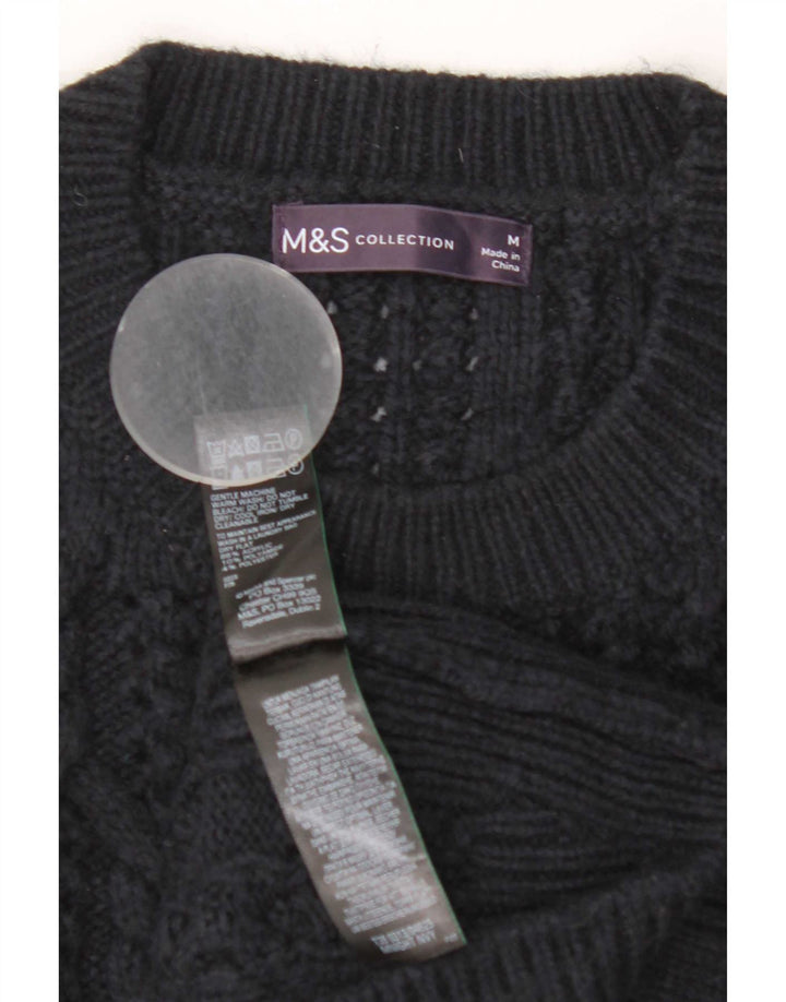 Marks & Spencer - Camiseta sin mangas para mujer, talla 40, tamaño mediano, azul marino, acrílico