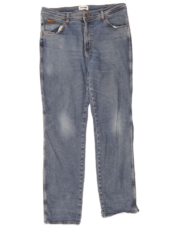 Wrangler Vaqueros rectos Texas para hombre W36 L34 Algodón azul