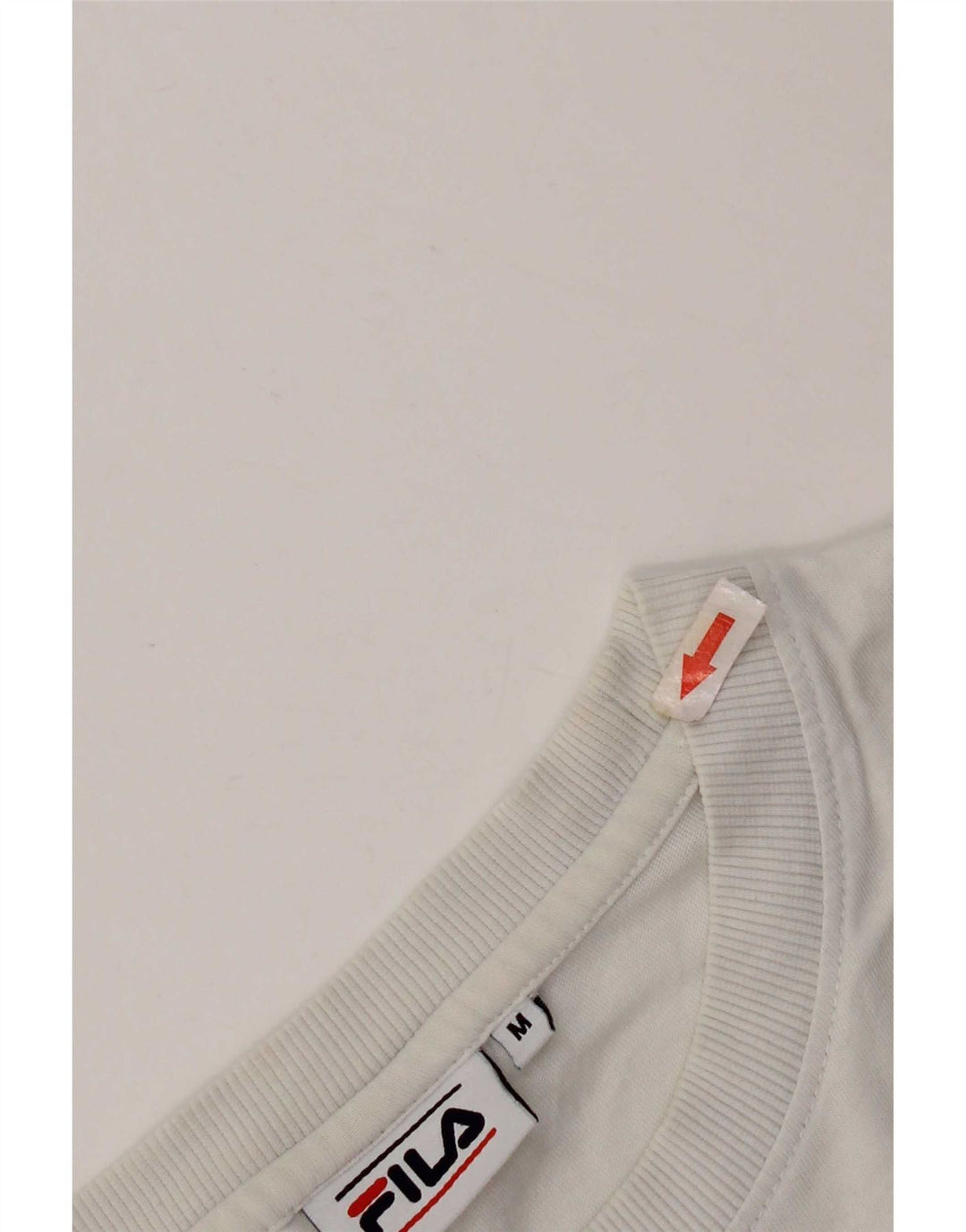 Fila Camiseta gráfica para hombre Top Medium White Cotton