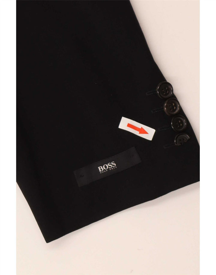 Chaqueta tipo blazer de 3 botones para hombre Hugo Boss EU 52 XL Negro