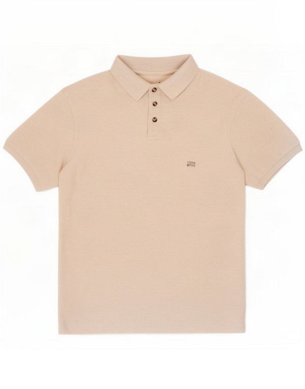 Think Pink Polo para hombre Small Beige