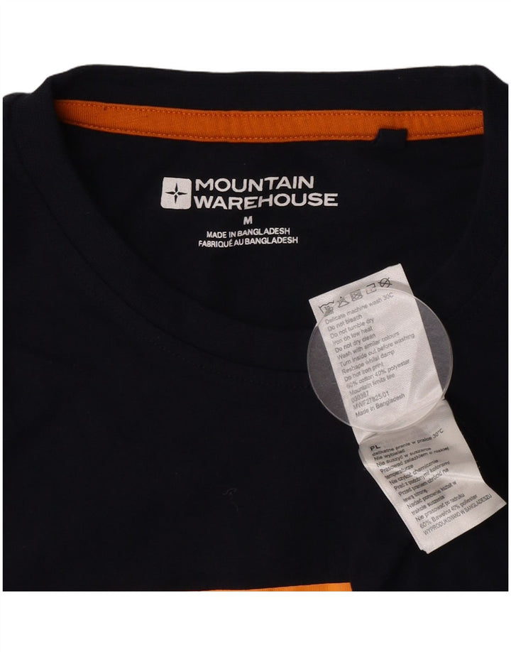 Camiseta con gráfico para hombre de Mountain Warehouse Camiseta mediana de algodón azul marino
