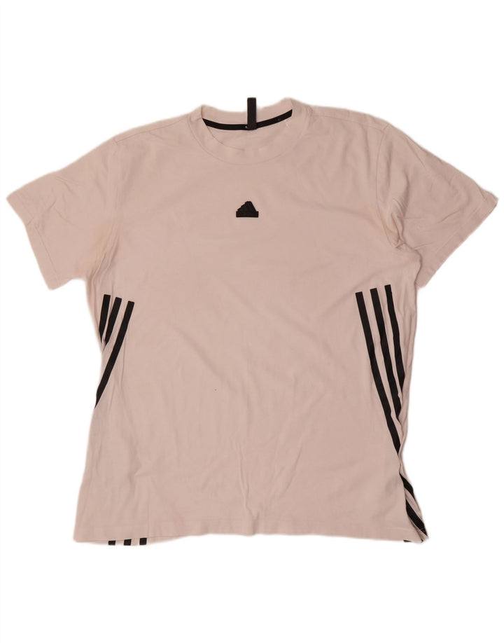 Adidas - Camiseta para hombre, talla grande, color blanco