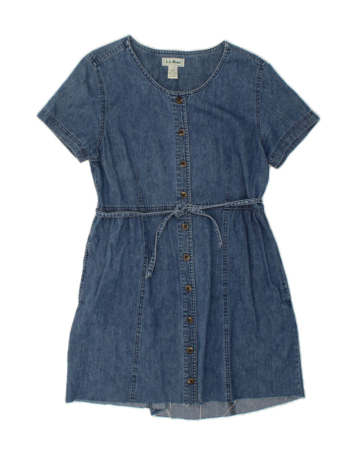 L.L.BEAN Womens Denim Dress US 10 Medium Blue Cotton Vintage L.L.Bean and Second-Hand L.L.Bean from Messina Hembry 