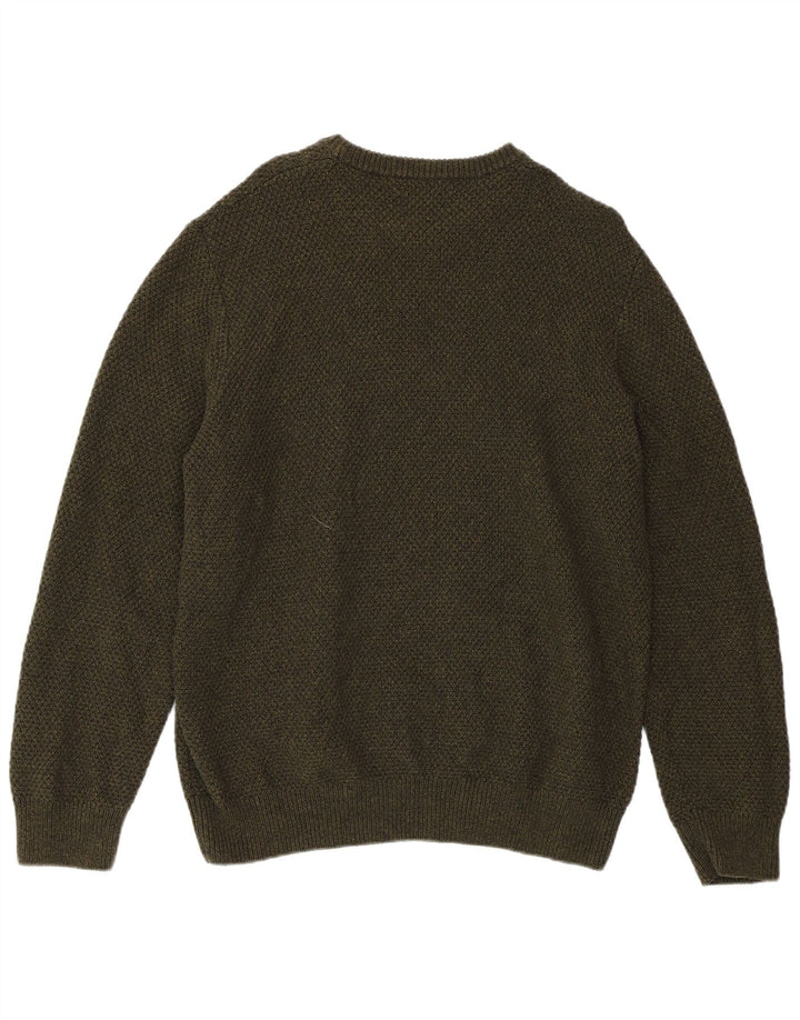 SUPERDRY Jersey de cuello redondo para hombre 2XL Algodón caqui