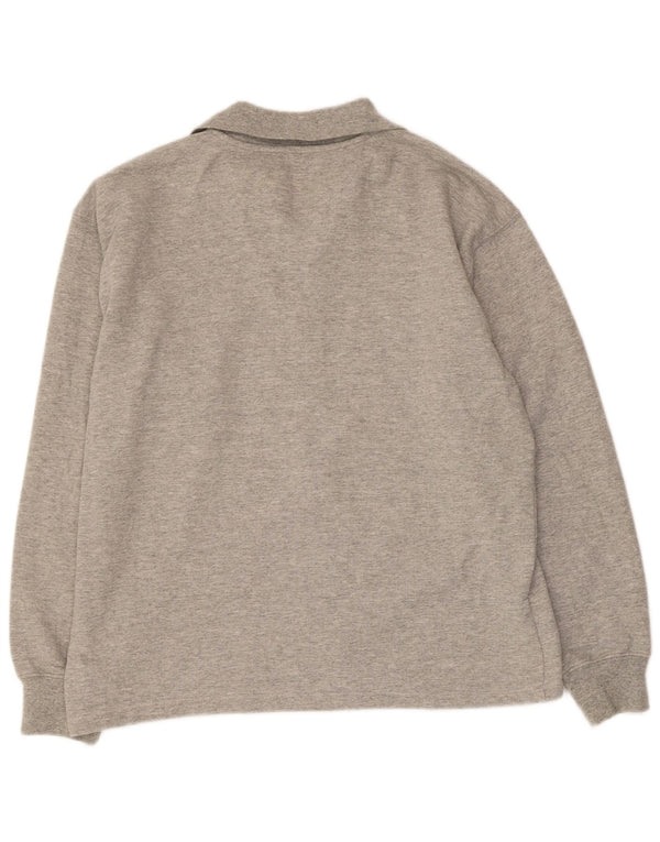 Asics Hombre Chándal Top Chaqueta XS Gris Algodón