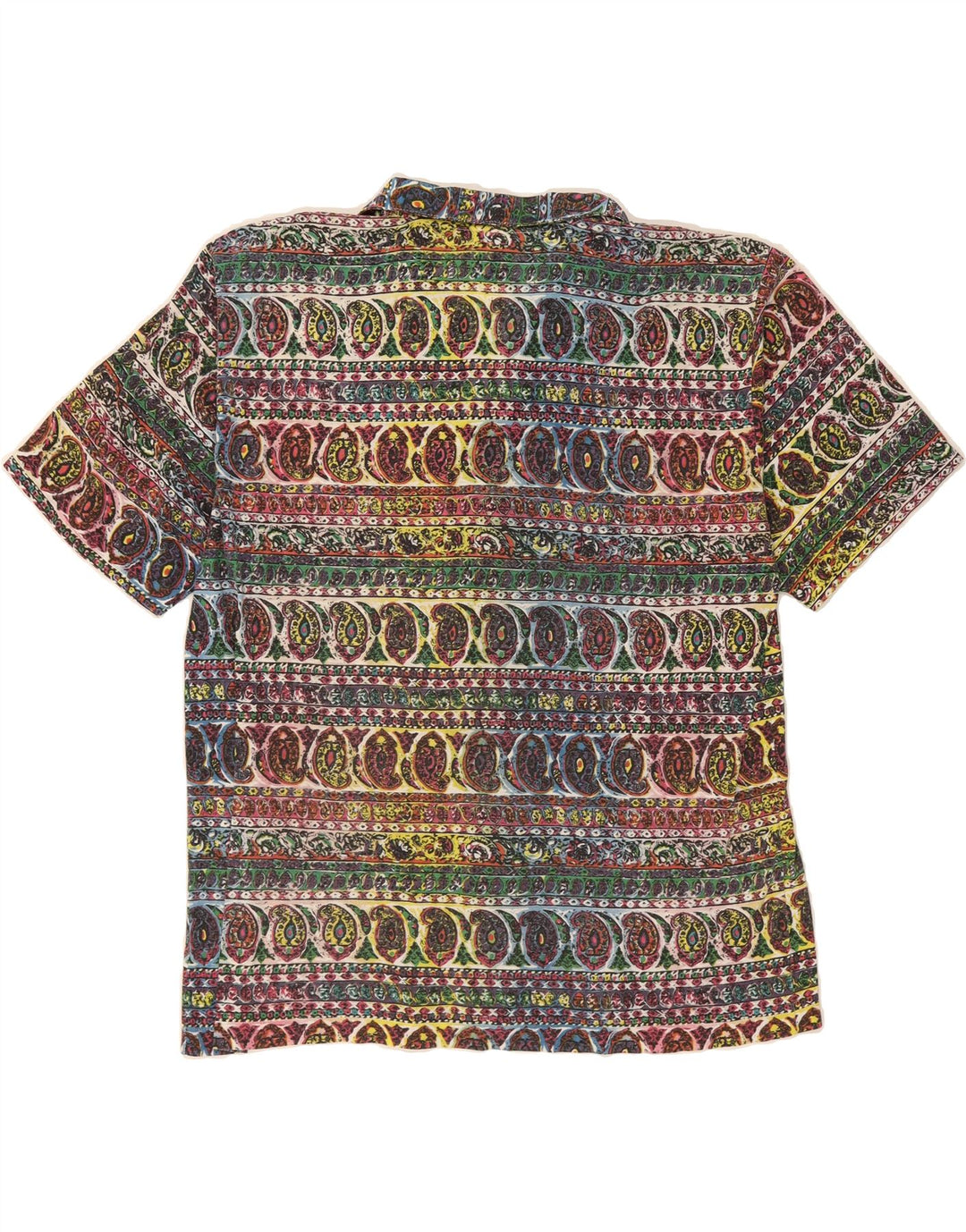 NEW FAST Mens Short Sleeve Shirt XL Multicoloured Paisley Polyester Vintage New Fast and Second-Hand New Fast from Messina Hembry 