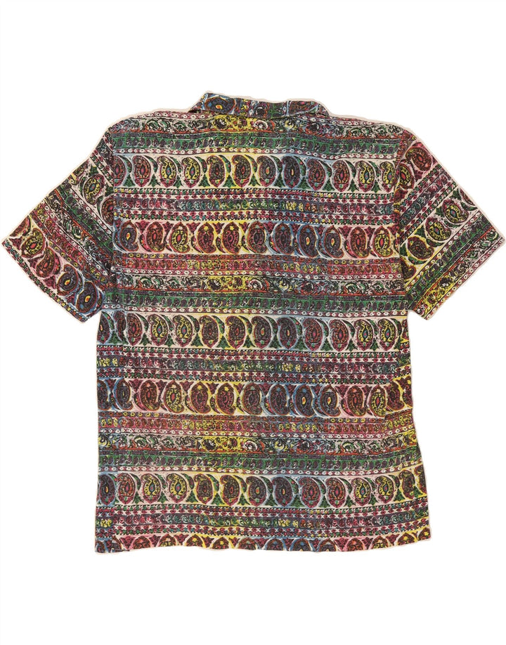 NEW FAST Mens Short Sleeve Shirt XL Multicoloured Paisley Polyester Vintage New Fast and Second-Hand New Fast from Messina Hembry 