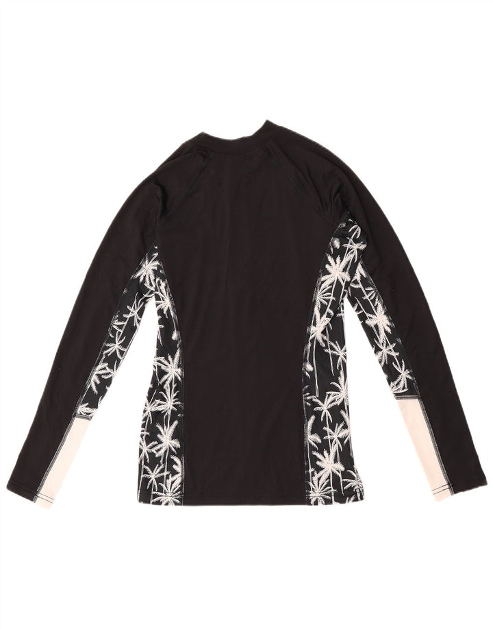 Rip Curl Chaqueta de chándal con gráfico para mujer UK 8 Small Black Colourblock