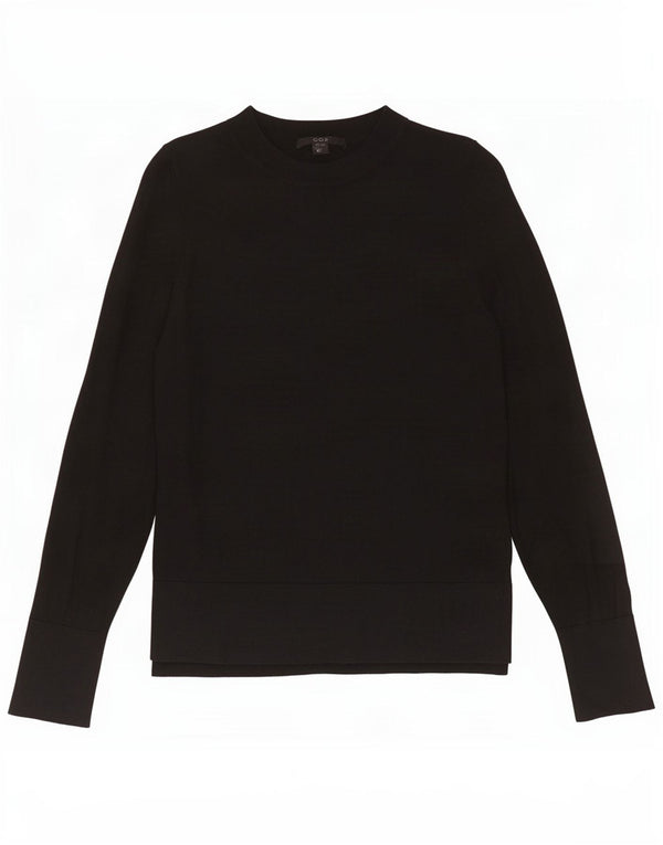 Cos Jersey de cuello redondo para mujer UK 6 XS Lana negra