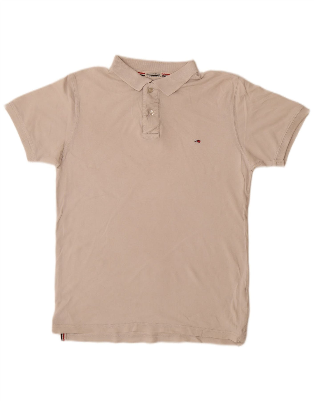 TOMMY HILFIGER Polo para hombre Medium Off White Cotton