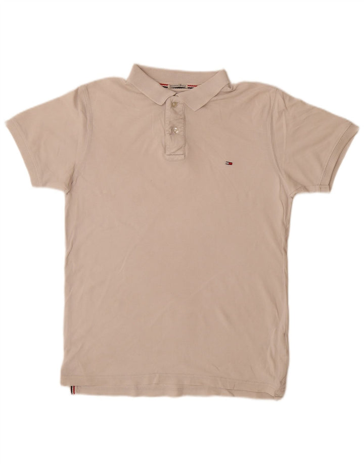 TOMMY HILFIGER Polo para hombre Medium Off White Cotton