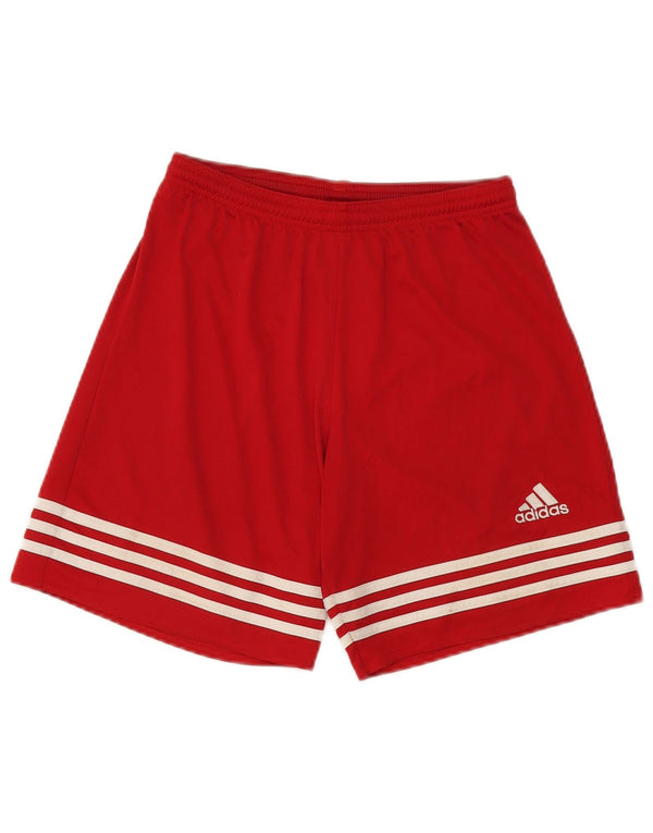 Adidas Mens Climalite Sport Shorts Pequeño Rojo Poliéster