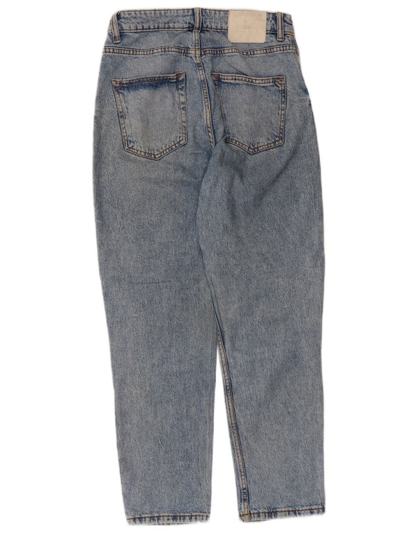 Zara Jeans Cónicos Para Mujer EU 38 Small W28 L27 Azul