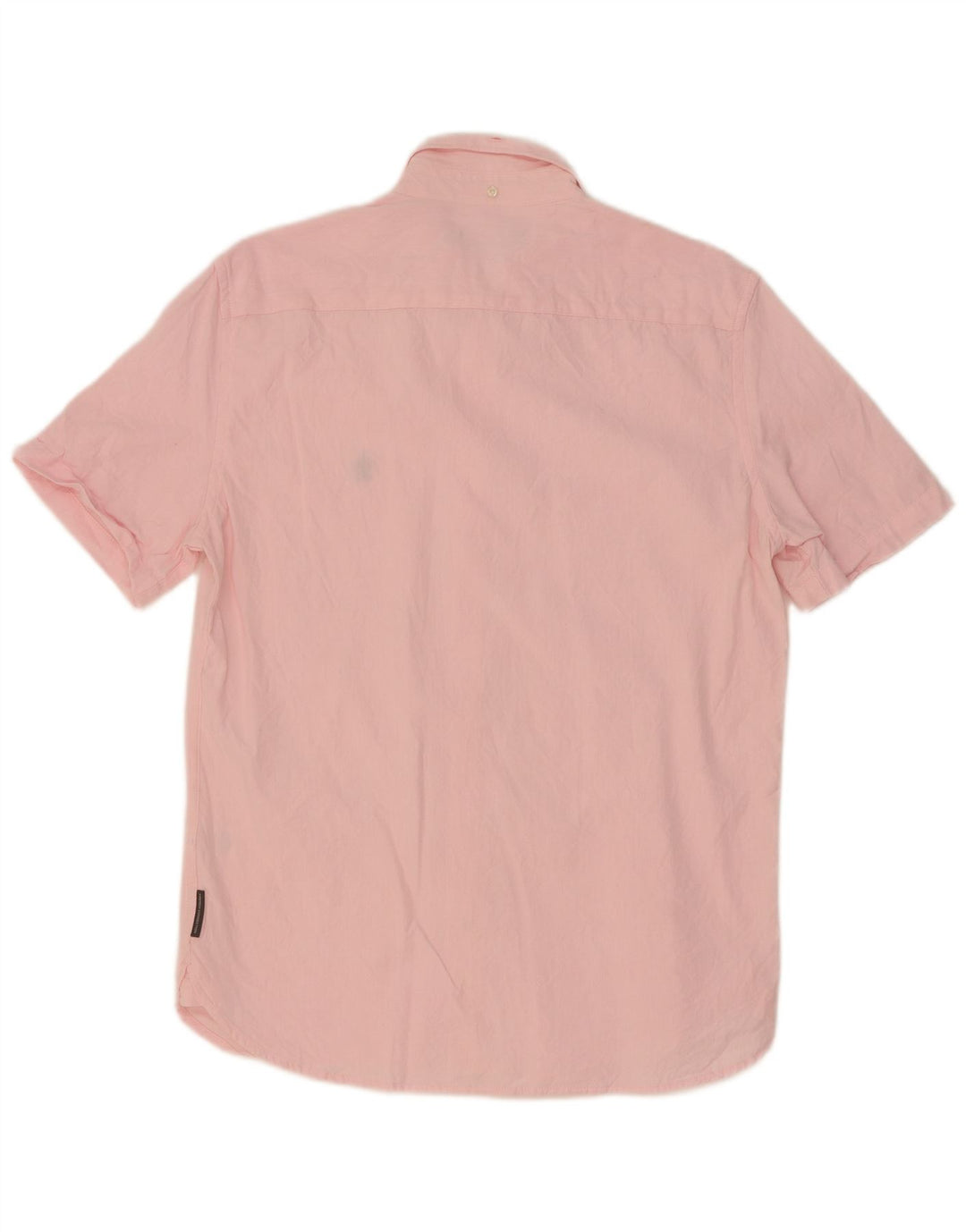 Camisa de manga corta para hombre French Connection de algodón rosa medio