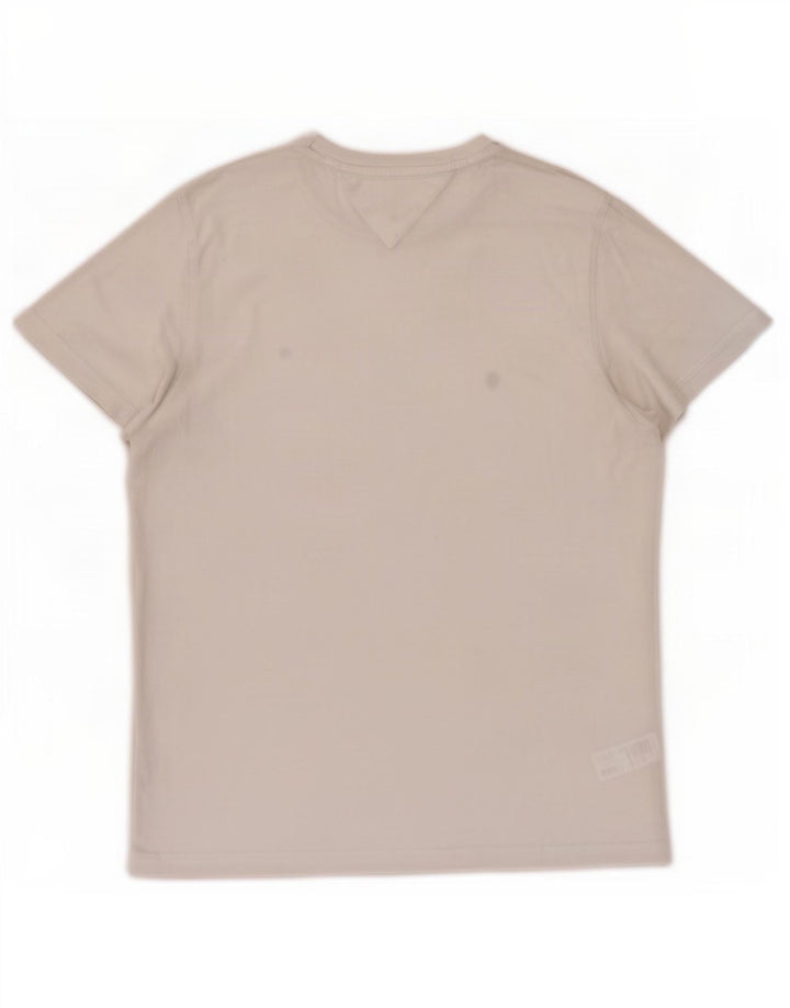 Tommy Hilfiger - Camiseta para hombre, talla grande, algodón blanco