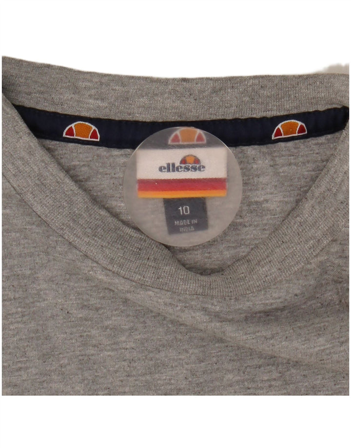 Ellesse Camiseta gráfica extragrande para mujer UK 10 Small Grey