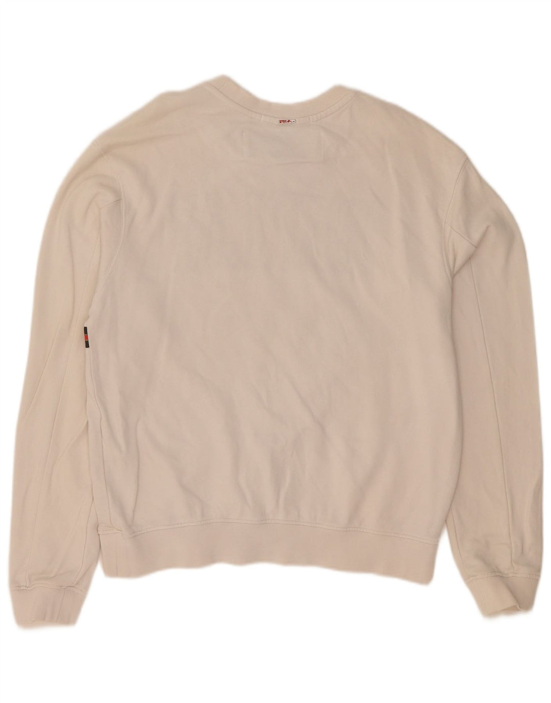 Replay Sudadera gráfica para mujer Jumper UK 44 Algodón blanco mediano
