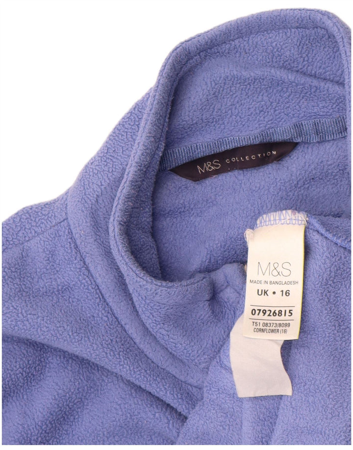Marks & Spencer Chaqueta polar para mujer UK 46 Grande Poliéster morado