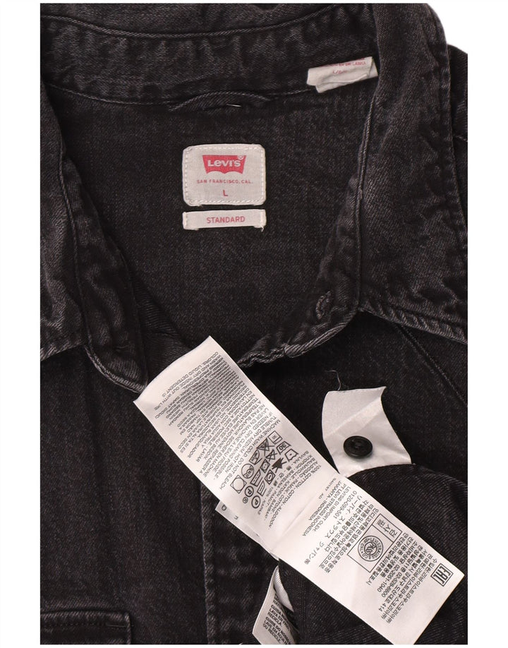 Levi's Camisa Vaquera Estándar Para Hombre Algodón Gris Grande