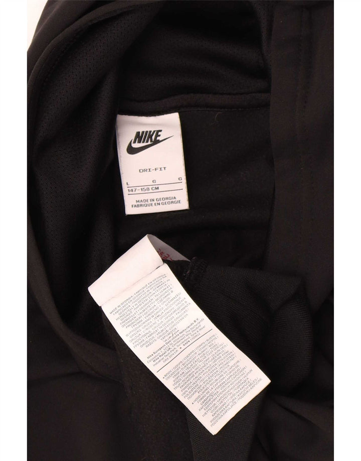 Nike - Sudadera con capucha para niños (12 a 13 años, talla grande, poliéster), color negro