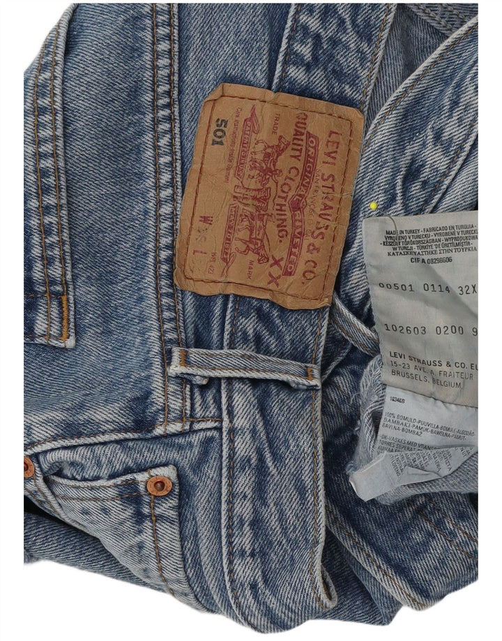 Levi's Mujer 501 Denim Hot Pants W32 Algodón Azul Grande