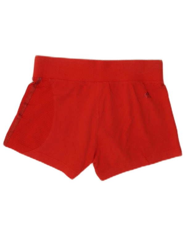 Adidas Pantalones cortos deportivos para mujer UK 10 Small Red Cotton