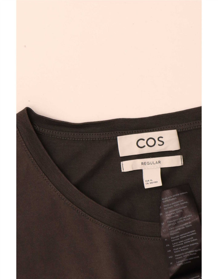 Cos Camiseta regular para hombre Top XL Algodón gris