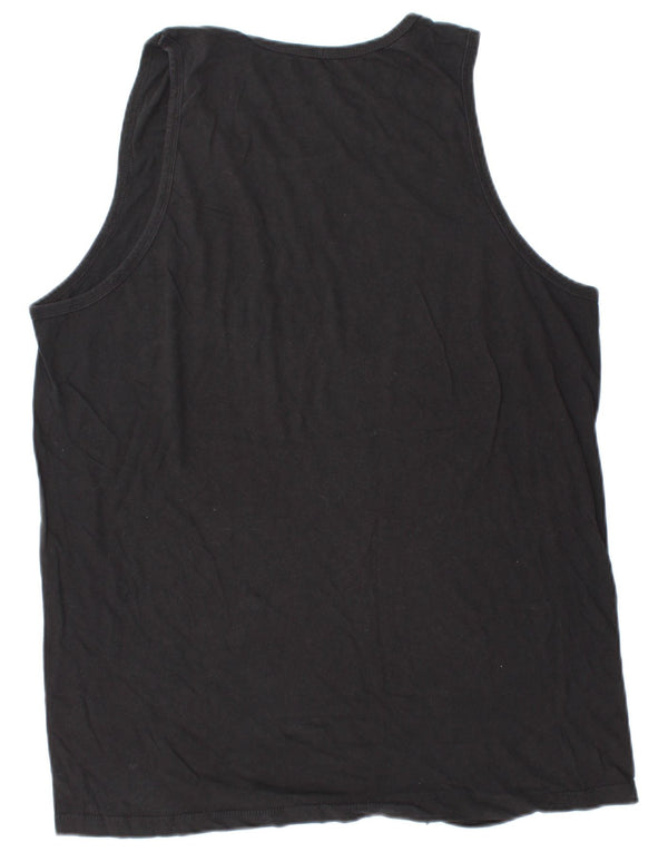 VOLCOM Camiseta sin mangas gráfica para hombre XL Algodón negro