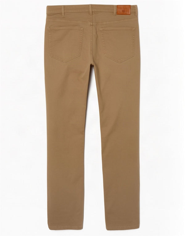 Gant Pantalones informales rectos regulares para hombre W34 L32 Algodón beige