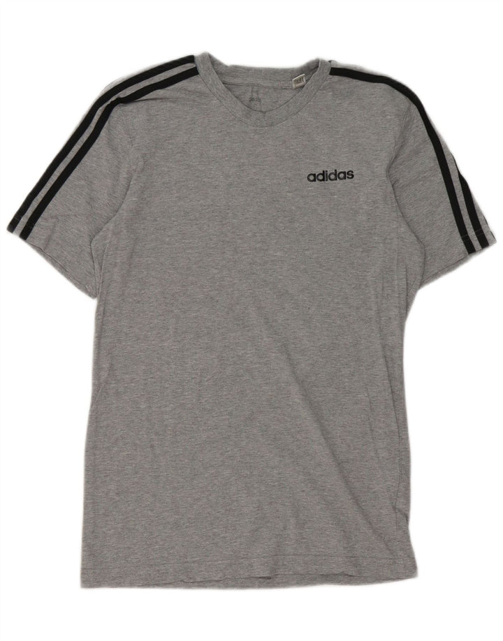 Adidas Hombre Camiseta Top Small Gris Algodón