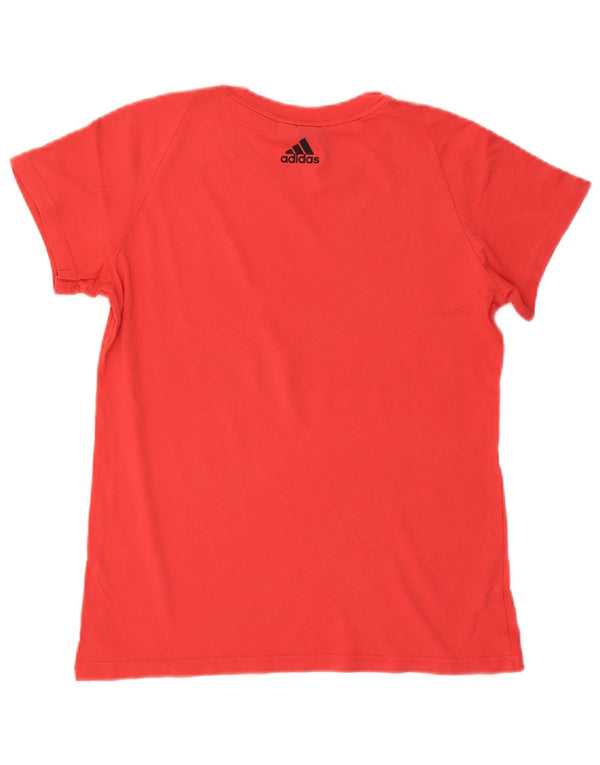 ADIDAS Camiseta gráfica para mujer Top UK 14 Medium Rojo