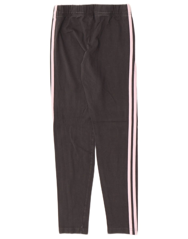 Adidas Girls Leggings 14-15 Years Grey Cotton